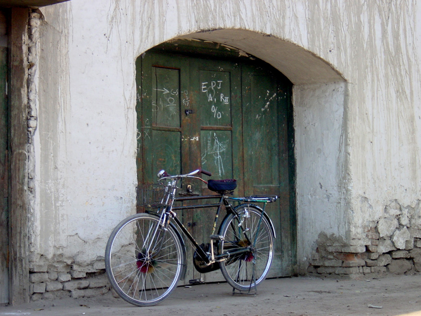 BIKE IN DOORWAY